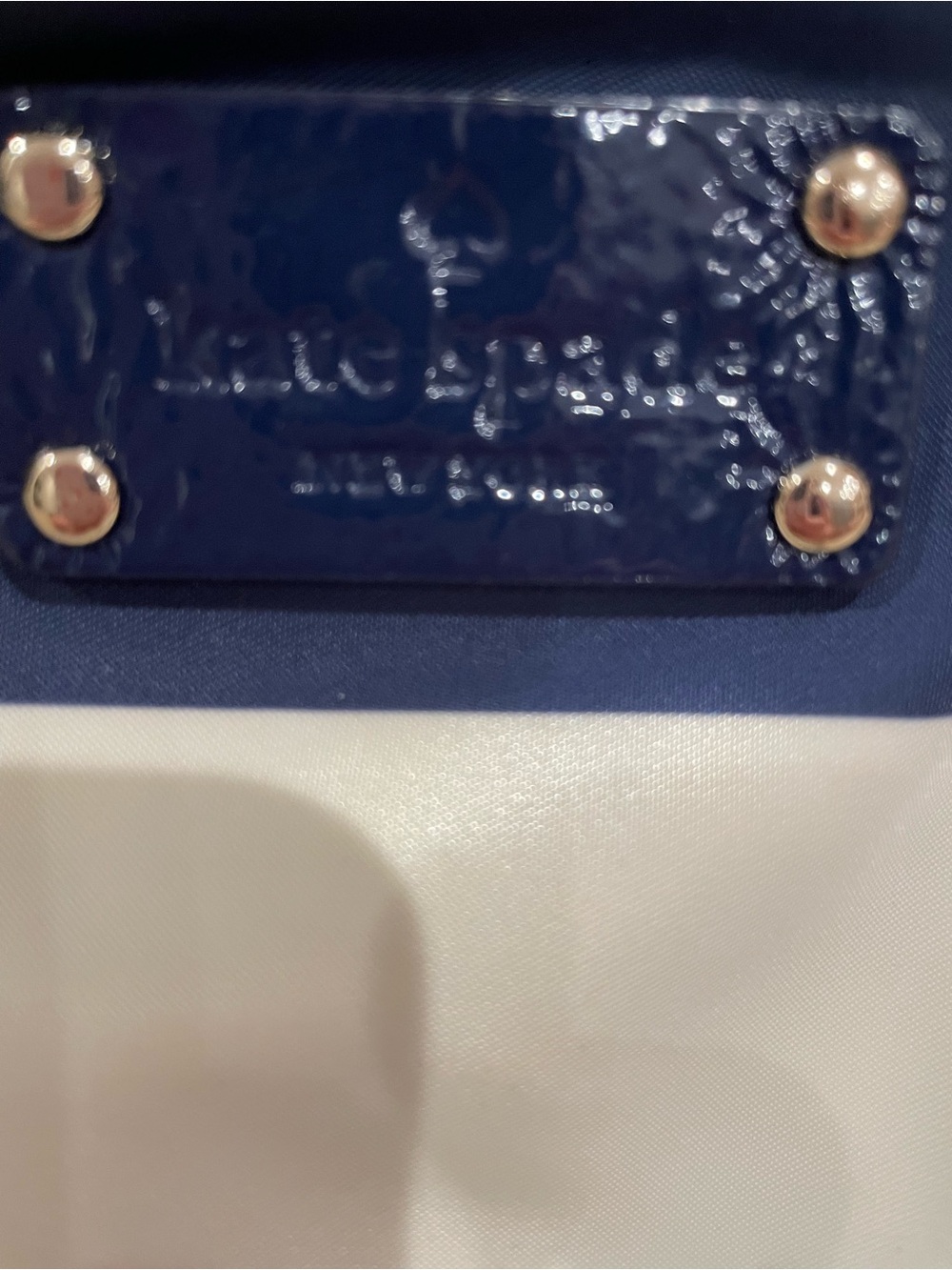 NWOT Kate Spade Navy and Cream Striped Women’s Nylon Tote Bag - Picture 12 of 12